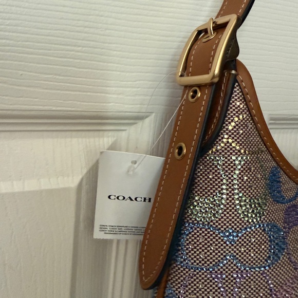NWT COACH Rainbow Candy Crystal Hamptons Hobo Bag - Picture 5 of 7